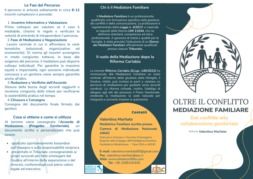 Copertina della brochure Oltre il Conflitto